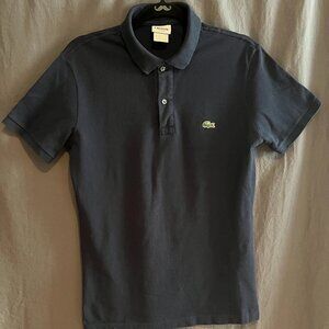 Lacoste classic polo dark navy slim fit designed in France size 4